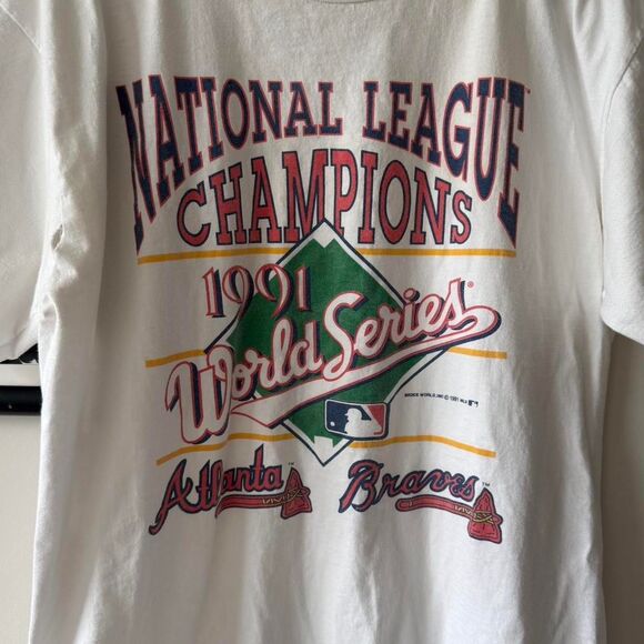 Vintage Atlanta Braves 1991 National Champions Tee - Picture 2 of 5